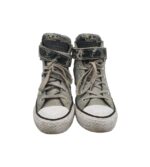 Tenisi dama Converse, 38, piele intoarsa, gri - imagine 3