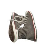 Tenisi dama Converse, 40, material textil, gri - imagine 4
