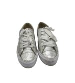 Tenisi dama Converse, 41, imitatie de piele, gri - imagine 3