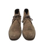 Ghete barbati Bottega Veneta, 45, piele intoarsa, bej - imagine 3