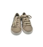 Tenisi copii Geox, 34, material textil, piele, gri bej - imagine 3