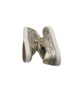 Tenisi copii Geox, 34, material textil, piele, gri bej - imagine 4
