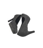 Pantofi dama Marco Tozzi, 38, material textil, gri - imagine 4