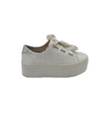 Tenisi dama Bershka, 37, imitatie de piele, alb