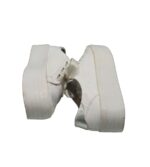 Tenisi dama Bershka, 37, imitatie de piele, alb - imagine 4