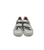 Tenisi copii Geox, 23, imitatie de piele, piele, alb gri - imagine 3