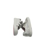 Tenisi copii Geox, 23, imitatie de piele, piele, alb gri - imagine 4