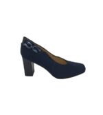 Pantofi dama Moda Di Fausto, 37, material textil, bleumarin