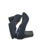 Pantofi dama Moda Di Fausto, 37, material textil, bleumarin - imagine 3