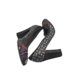 Pantofi dama  Maliparmi, 37, material textil, piele, negru gri - imagine 4