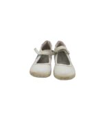 Balerini copii Cupcake, 28, imitatie de piele, alb - imagine 3
