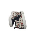 Tenisi copii 28, material textil, alb negru - imagine 4