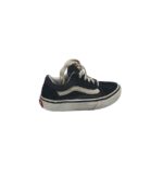 Tenisi copii Vans, 30, piele intoarsa, material textil, negru