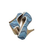 Pantofi dama Simmy, 37, imitatie de piele, material textil, albastru - imagine 4