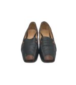 Pantofi dama 37, piele, negru maro - imagine 3