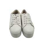 Adidasi  dama 39, imitatie de piele, alb - imagine 3
