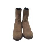 Botine dama Hugo Boss, 38, piele intoarsa, bej - imagine 3