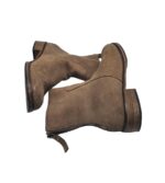 Botine dama Hugo Boss, 38, piele intoarsa, bej - imagine 4