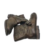 Botine dama Los Angeles, 41, piele, bej - imagine 4