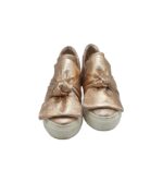 Espadrile dama On y go, 37, imitatie de piele, auriu - imagine 3