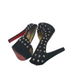 Pantofi dama , 40, material textil, negru - imagine 4