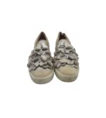Espadrile dama Kennel & Schmenger, 37, piele intoarsa, crem argintiu - imagine 3