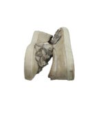 Espadrile dama Kennel & Schmenger, 37, piele intoarsa, crem argintiu - imagine 4