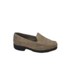 Mocasini dama Rieker, 37 piele intoarsa, bej