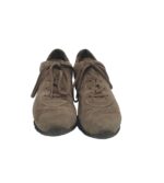 Adidasi dama Semler, 38, piele intoarsa, material textil, gri - imagine 3