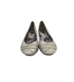 Balerini dama 36, imitatie de piele, gri - imagine 4
