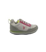 Adidasi copii Us-Polo Assn, 32, material textil, alb gri