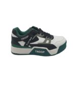 Adidasi barbati Troop Delta Low, imitatie de piele, alb verde