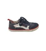 Tenisi dama Geox, 39, imitatie de piele, material textil, gri albastru