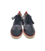 Tenisi dama Geox, 39, imitatie de piele, material textil, gri albastru - imagine 3