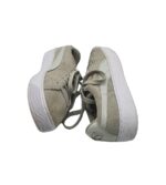 Adidasi dama Puma, 39, piele intoarsa, gri - imagine 4