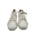 Adidasi dama Papaya, 39, imitatie de piele, alb - imagine 3