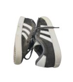 Adidasi copii Adidas, 35, piele intoarsa, gri - imagine 4