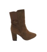 Botine dama Franco Banetti, 39, material textil, maro