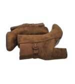 Botine dama Franco Banetti, 39, material textil, maro - imagine 4