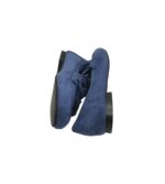 Mocasini dama Franco Banetti, material textil, albastru - imagine 3