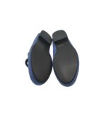 Mocasini dama Franco Banetti, material textil, albastru - imagine 2