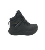 Ghete barbati Axboxing, imitatie de piele, negru , Imblanite