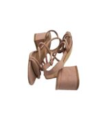 Sandale copii Justfab, 37, material textil, roz - imagine 4