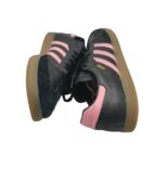Adidasi dama Adidas Samba, 48, piele intoarsa, piele, negru - imagine 4