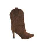 Cizme dama Guess, 38, piele intoarsa, maro
