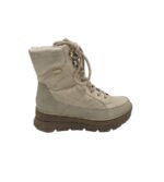Ghete dama Jana, 39, imitatie de piele, material textil, gri,  Imblanite