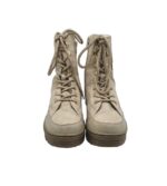 Ghete dama Jana, 39, imitatie de piele, material textil, gri,  Imblanite - imagine 3