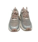 Adidasi dama Michael Kors, 40, material textil, piele, gri - imagine 3