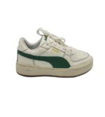 Adidasi barbati Puma, 46, piele, alb verde