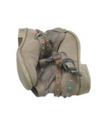 Botine dama Tamaris, 39, piele intoarsa, material textil, bej - imagine 4